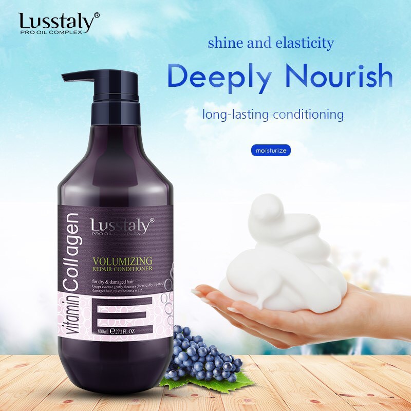 Dầu gội phục hồi siêu mượt tóc cao cấp Lusstaly Vitamin Collagen Moisturizing Comfort shampoo 800ml