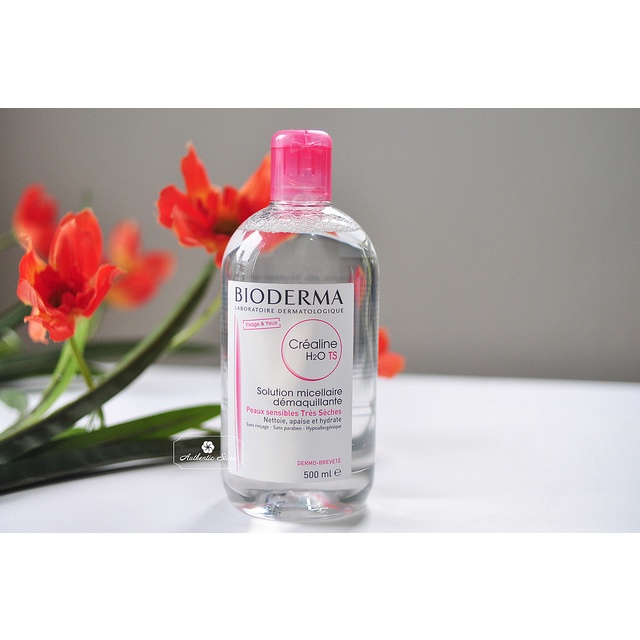 Nước tẩy trang Bioderma Créaline H2O 500ml công nghệ Micellar nhập Pháp (phù hợp với mọi loại da, kể cả làn da nhạy cảm)