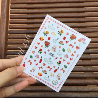 Sticker nail sticker nail hình tình yêu