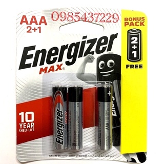 Pin AAA Energizer Chính Hãng DKSH 1 Vỉ 3 Viên E92BP3