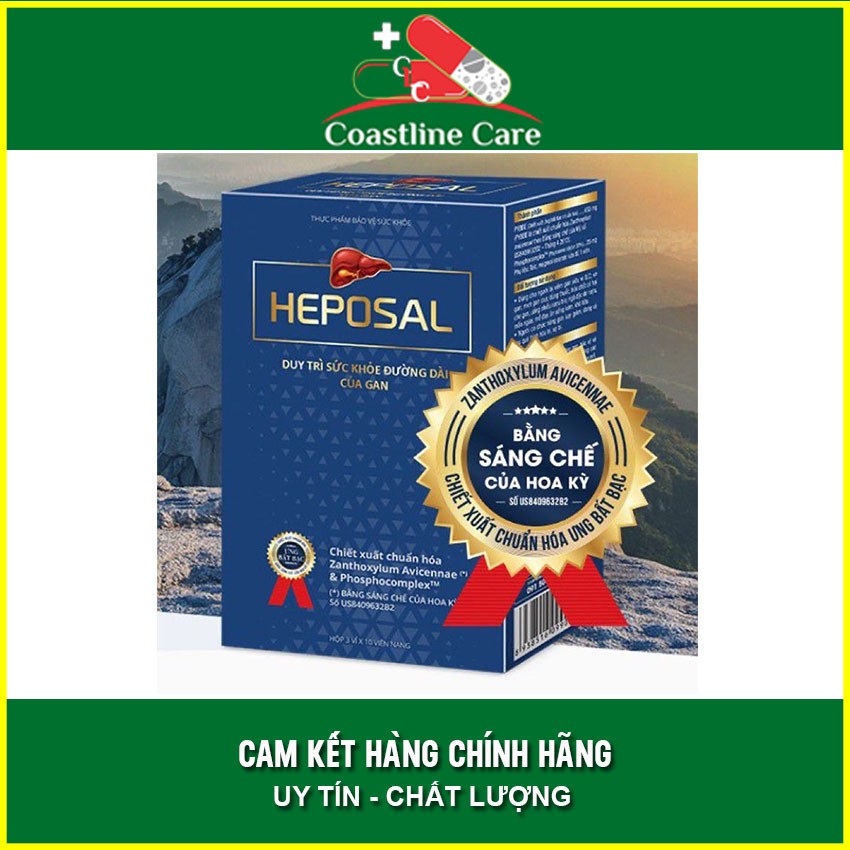 Heposal Hộp 30 viên - Giải Pháp Mới Hiệu Quả Cho Người Bệnh Gan - Coastlinecare Pharmacy