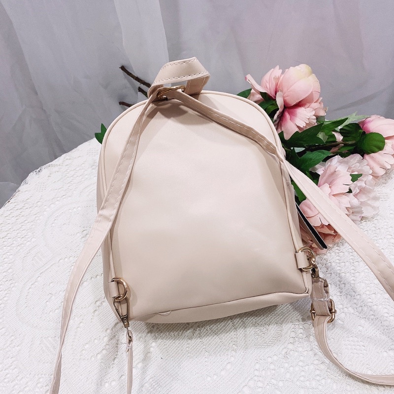 Balo mini nữ thời trang đeo được 2 kiểu balo trám ô BLOTRAM01
