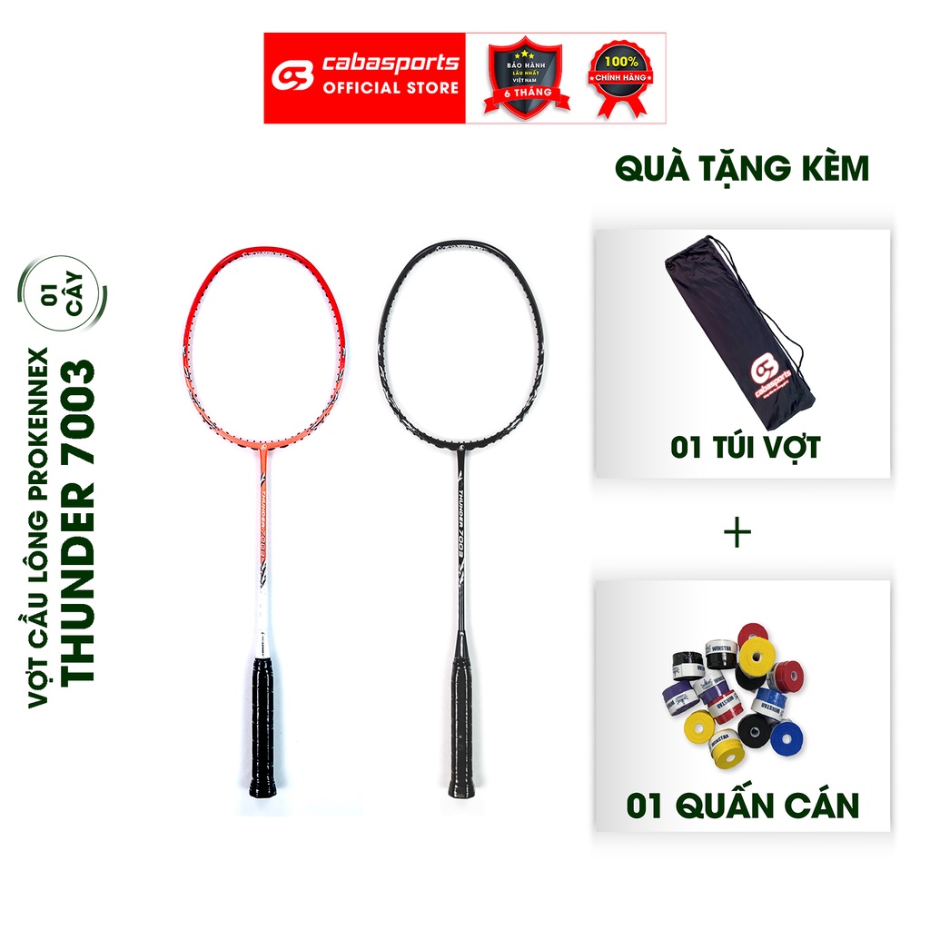 Vợt cầu lông ProKennex Thunder 7003 chuyên công siêu mạnh - Carbon chính hãng (1 cây)
