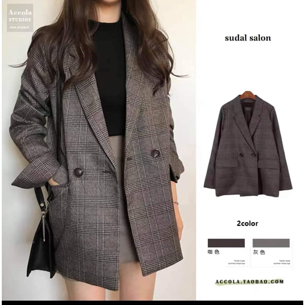 Áo vest 2 lớp Tone màu hot phong cách Ulzzang - Blazer màu tây 2 lớp sang chảnh