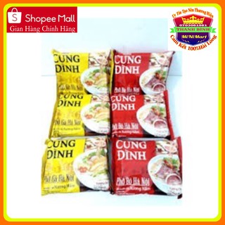 ComBo2 Gói  5 gói ,10 giói phở bò + gà  Hà Nội cũng đình x 68g