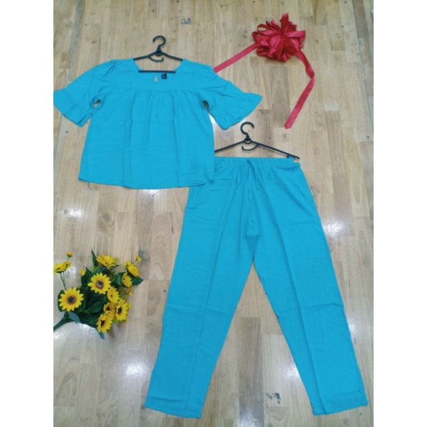 Bộ tole/lanh nữ QUẦN DÀI, áo tay lở vnxk f21 siêu đẹp, size M, L Bộ tole nhiều màu đẹp, HOA 10 GIO