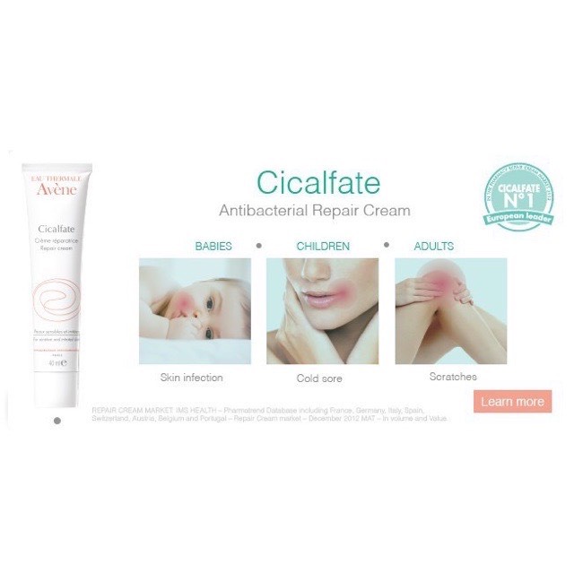 Avene Cicalfate Re'paratrice Cream Kem dưỡng Avene phục hồi làm mờ sẹo 40ml &amp; 100ml