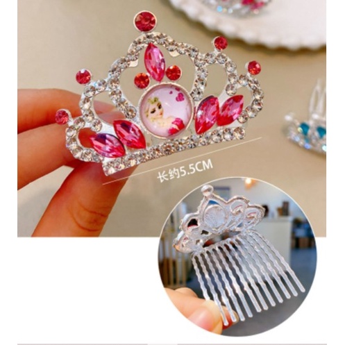 Vương miện cài tóc hình ELSA cho bé gái