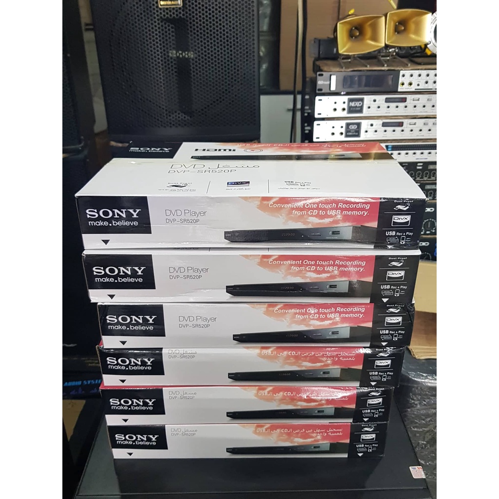 Đầu đĩa DVD SONY DVP-SR520P: Hình ảnh sắc nét qua cổng HDMI, đọc nhiều định dạng đĩa, không kén đĩa