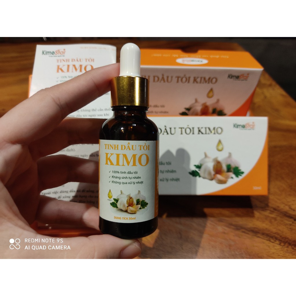 Tinh dầu tỏi Kimo 30ml - Kháng sinh tự nhiên, tăng đề kháng, phòng ốm vặt