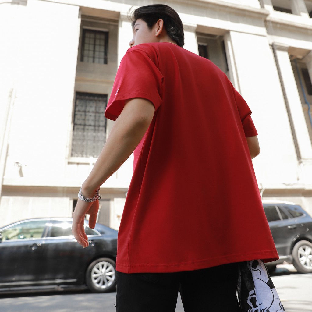 ÁO THUN CHAMPION BIG LOGO CHỮ THÊU MÀU ĐỎ | BigBuy360 - bigbuy360.vn