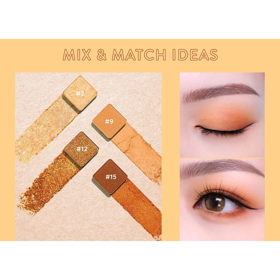 Bảng Phấn Mắt 16 Ô Siêu Mềm Mịn, Bền Màu, Lâu Trôi Lemonade Aesthetic Eyeshadow Palette 20.8g