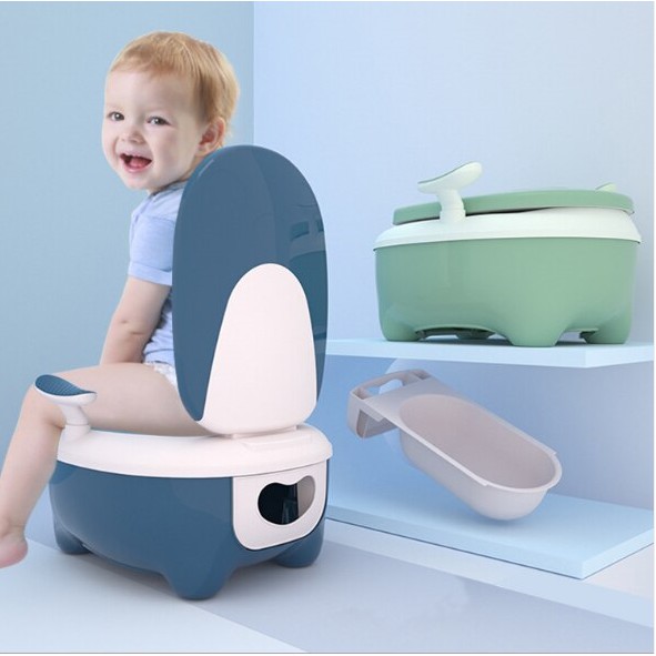 Bô Vệ Sinh Hình Chim Cánh Cụt Thiết Kế Thông Minh Cho Bé Yêu
