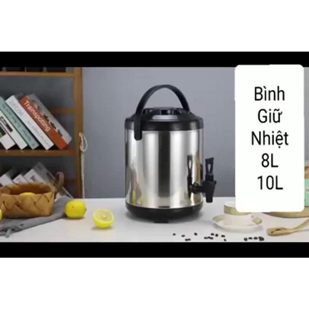 Bình Ủ Trà Sữa 3 Lớp Giữ Nhiệt Inox 6L, 8L, 10L, 12L Chất Lượng Cao | BigBuy360 - bigbuy360.vn