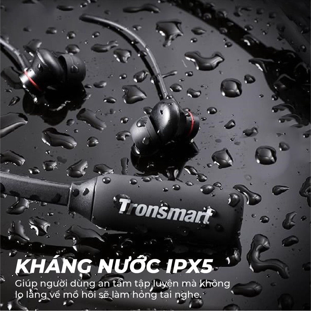 Tai nghe Bluetooth Tronsmart Encore S2 Plus Chống nước IPX5 Khử tiếng ồn - Hàng chính hãng