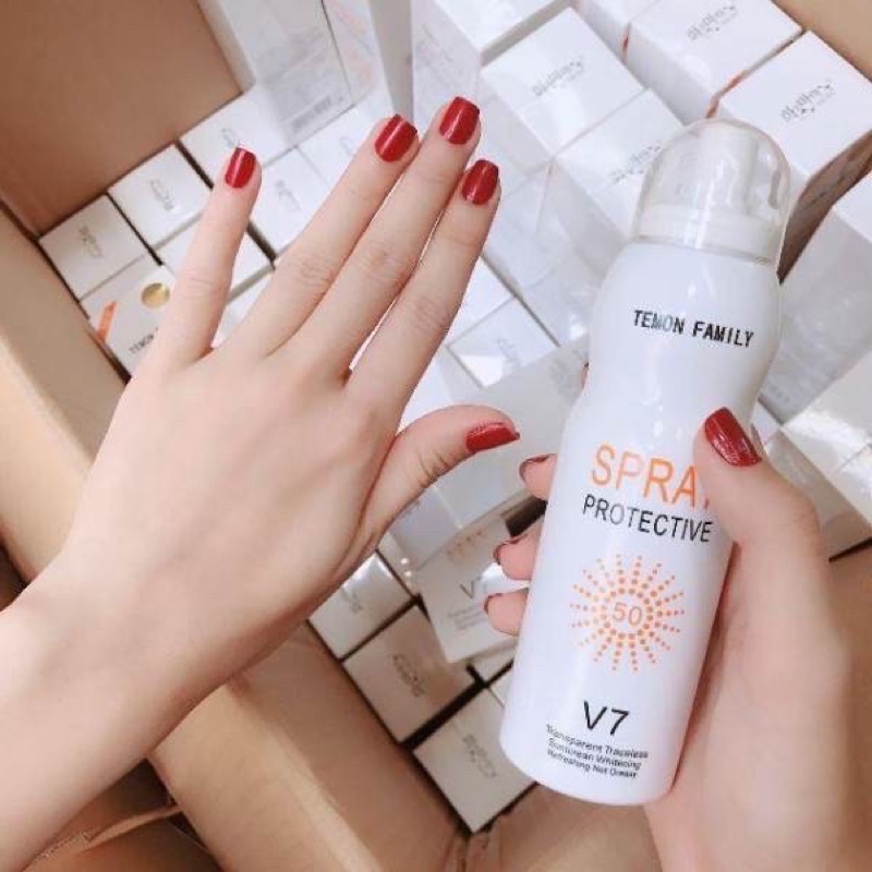 Kem, xịt chống nắng V7, kem chống lão hoá làm sáng da thế hệ mới