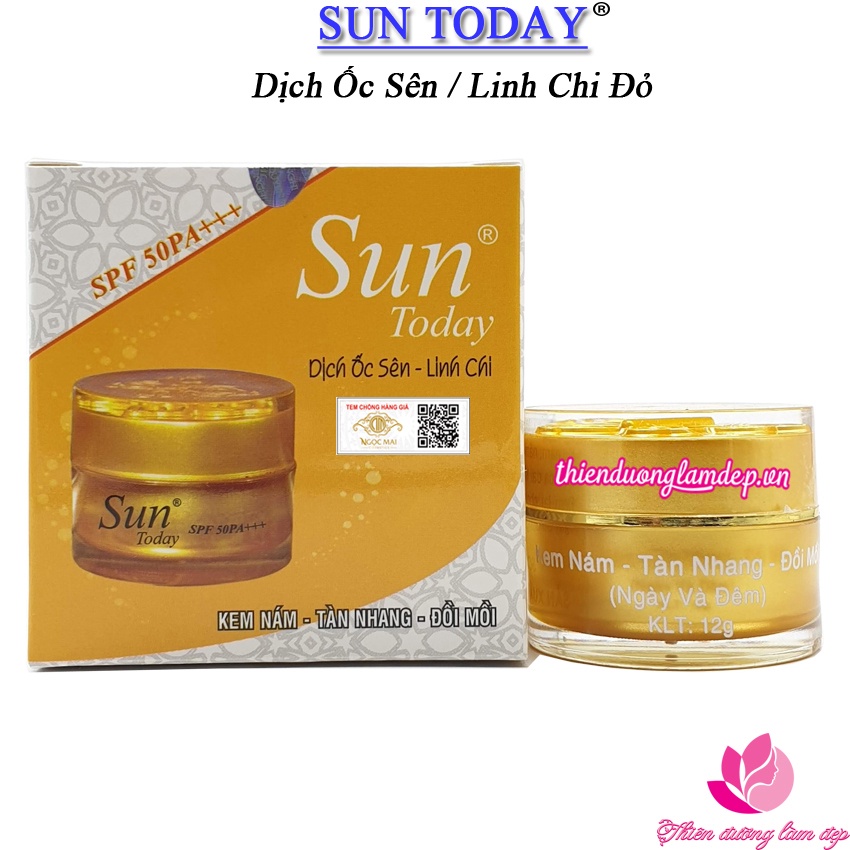 Kem Nám, Tàn nhang, Đồi mồi ngày và đêm dịch Ôc sên SUN TODAY - 12g