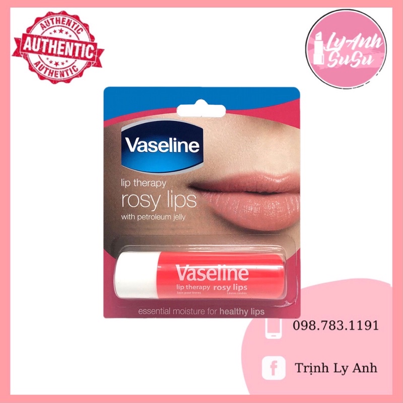 Son dưỡng môi Vaseline dạng thỏi Lip Therapy Stick Rosy Lips