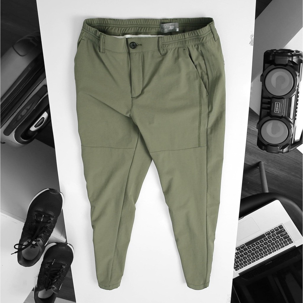 Quần kaki gió nam slimfit lưng thun chất co giãn tốt, dáng ôm gọn, đứng form | BigBuy360 - bigbuy360.vn