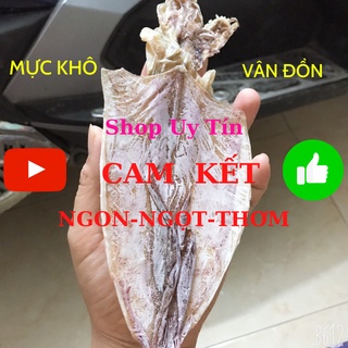 [Cực Ngon - Bằng Bàn Tay - Tặng cá chỉ vàng] 10 con Mực Câu Khô Vân Đồn, Cam Kết Ngon, Y Hình