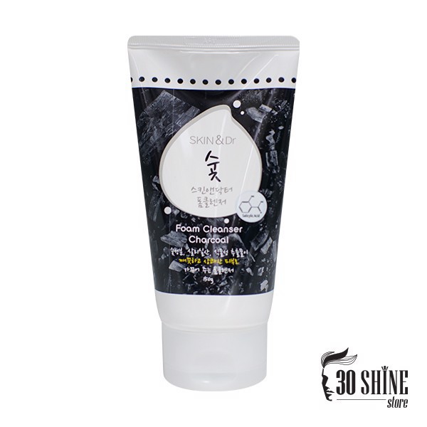 Sữa rửa mặt nam than hoạt tính 30Shine Skin&Dr dưỡng ẩm trắng da sạch sâu cho da mụn - 30Shine phân phối chính hãng | BigBuy360 - bigbuy360.vn