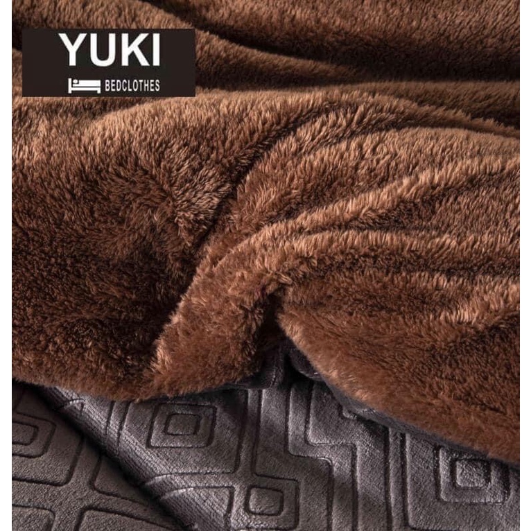 Chăn lông cừu YUKI cao cấp hàng nhập khẩu size 2m-2m3