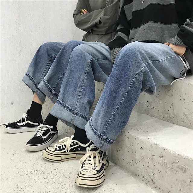 QUẦN JEANS ỐNG RỘNG LAYER