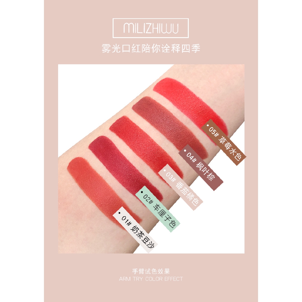 (hàng Mới Về) Bộ Son Môi Dưỡng Ẩm Mini Morandi Màu Nhung Lì | BigBuy360 - bigbuy360.vn