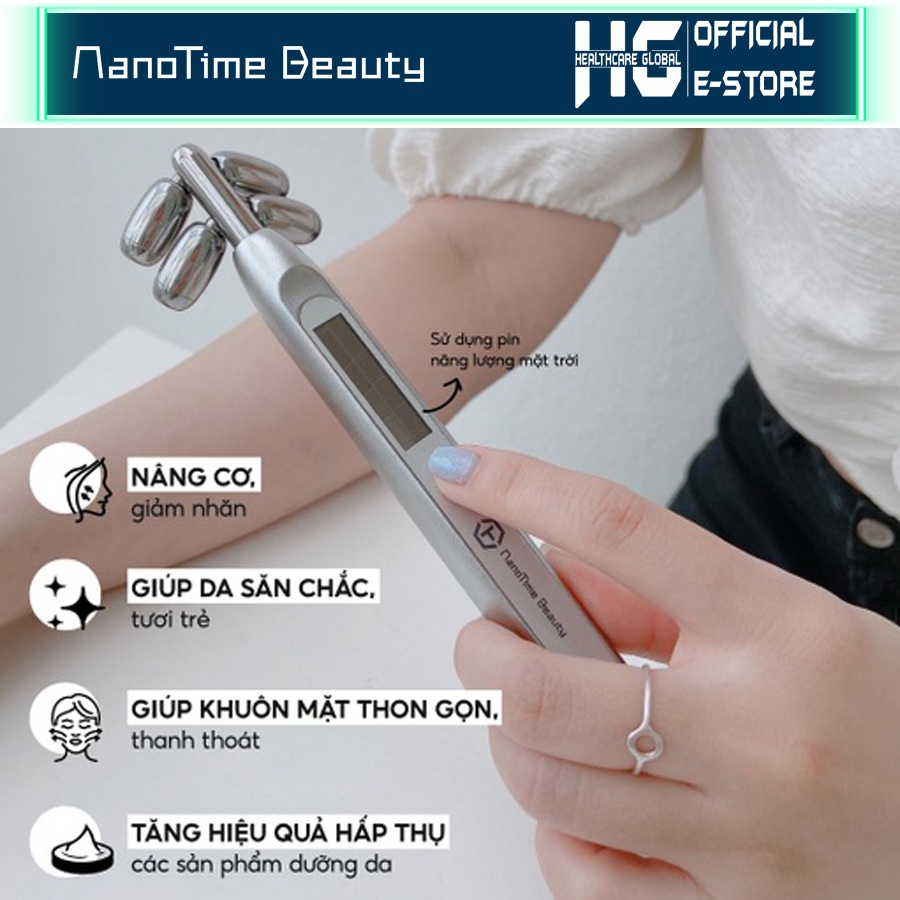 Máy massage nâng cơ tạo khuôn mặt Vline Nanotime F83 | Công nghệ dòng điện sinh học vi điểm - Bảo hành 2 năm