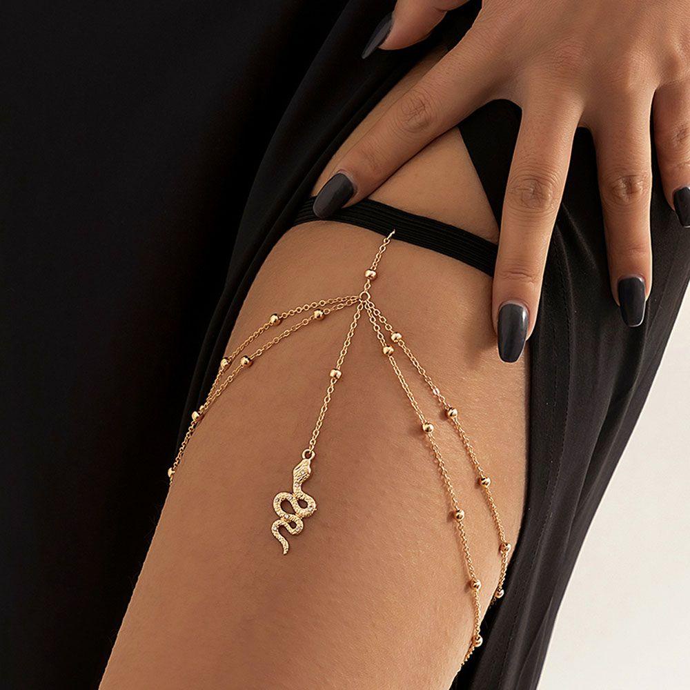 Dây Xích Đeo Chân Gắn Bikini Trang Sức Phong Cách Boho