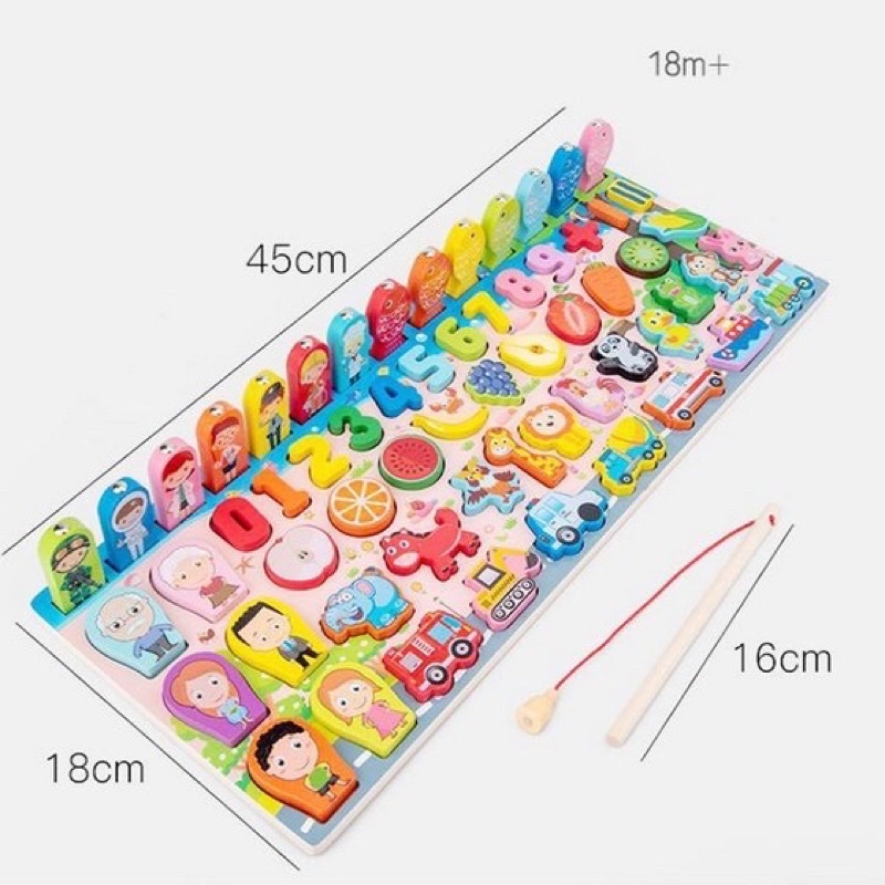 Đồ Chơi Câu Cá Học Số Đa Năng 5 Trong 1-Đồ chơi thông minh sáng tạo