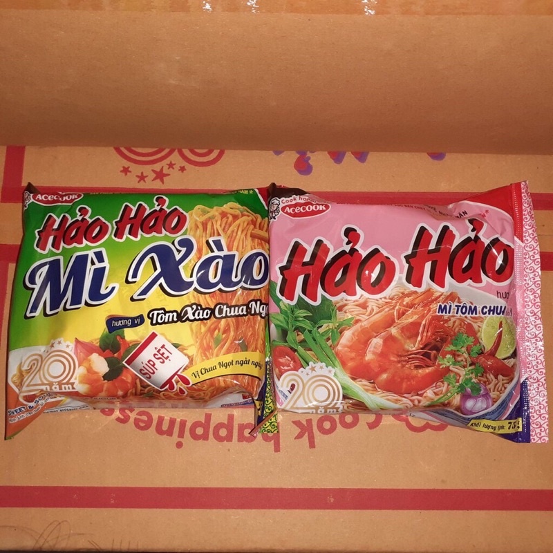 MÌ HẢO HẢO CHUA CAY/TÔM XÀO CHUA NGỌT 75G