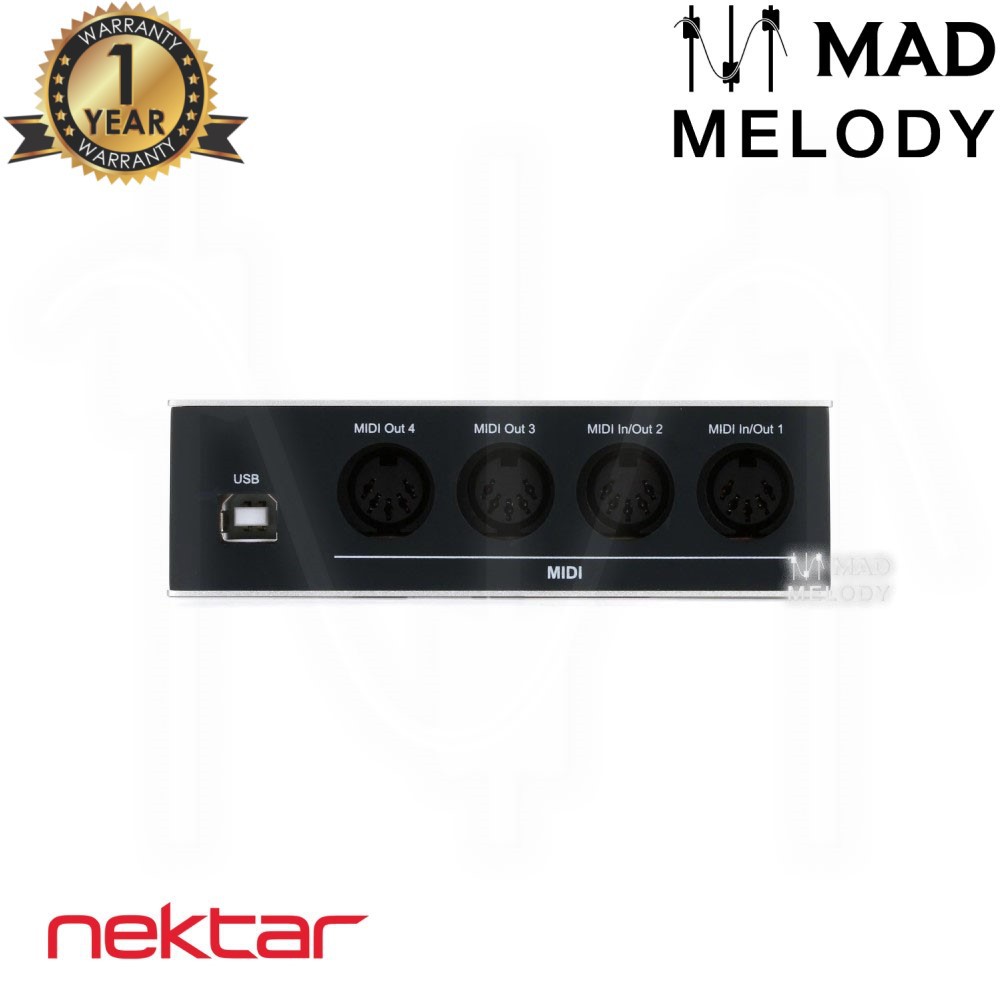 Nektar MIDIFLEX 4 USB MIDI Interface [bộ giao tiếp chuyển đổi MIDI 4 cổng tiện dụng, NEW & chính hãng]