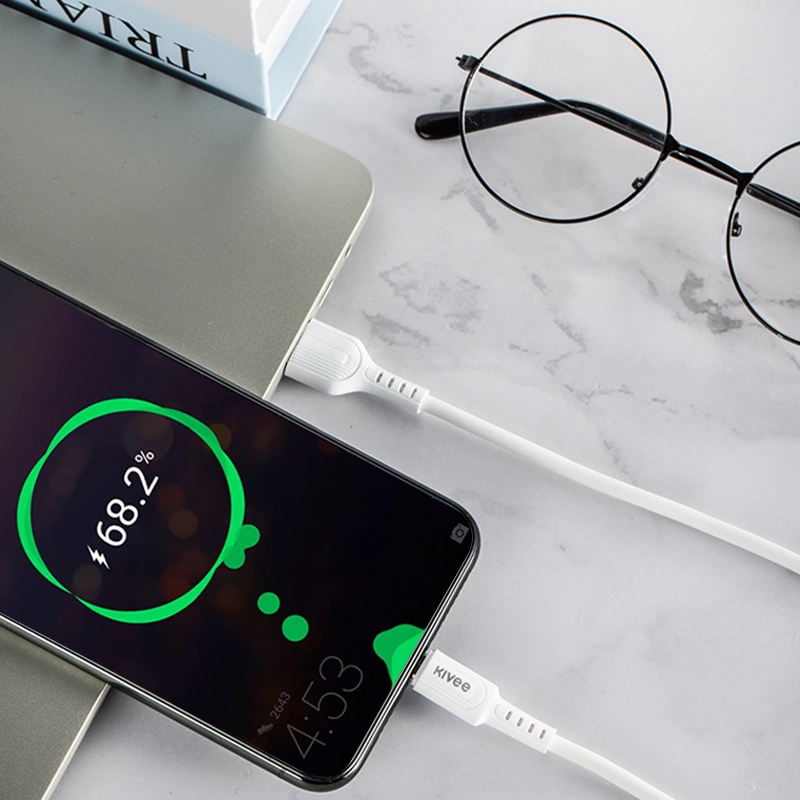 Cáp sạc nhanh KIVEE CT313 1.6M Micro USB type C chất lượng cao ốp