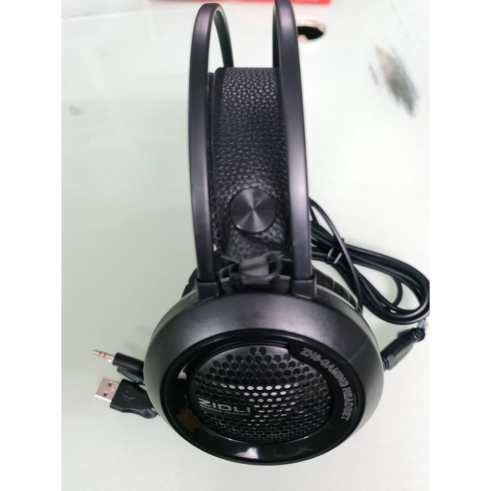 Tai nghe Gaming Zidli ZH6 - 3.5 Led USB Black
