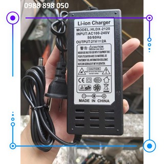 BÁN Sạc 21v 2A dùng cho pin Li-ion 18v, 5s loại tốt có đèn báo đầy