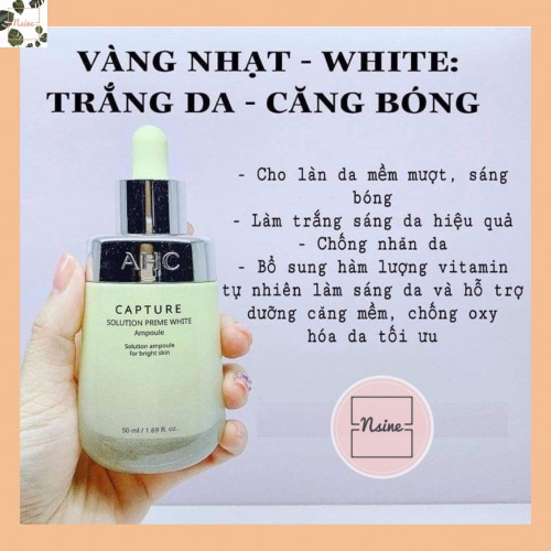 TINH CHẤT DƯỠNG ẨM -TRẮNG DA -SERUM AHC AMPOULE CAPTURE SOLUTION MAX AMPOULE(MẪU IS2020)