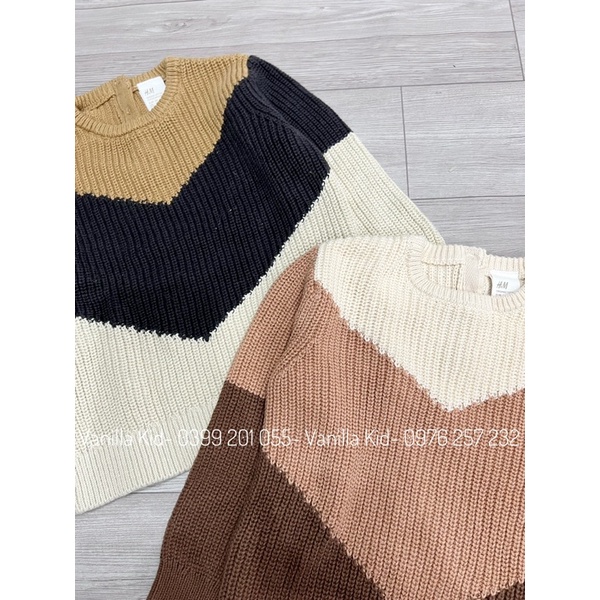 Áo len phối màu cho bé dư xịn