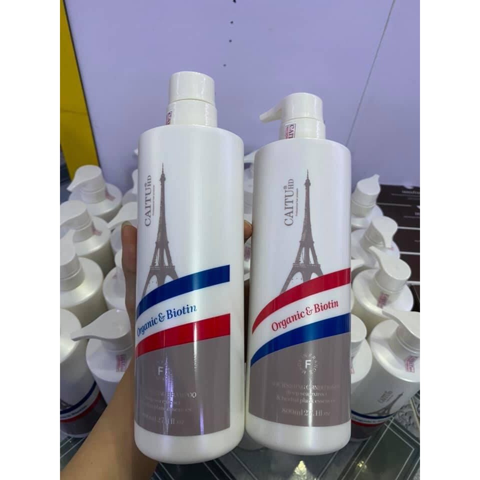 [ Chính Hãng ] - Dầu Gội Xả Caitu Kích Thích Mọc Tóc Phục Hồi Hư Tổn Tri Gàu Tri Ngứa 800ml x 2 Hương Nước Hoa  - Tặng