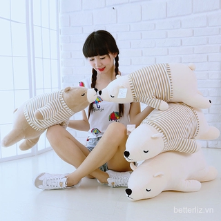 Gấu bắc cực nhồi bông mềm mại dễ thương