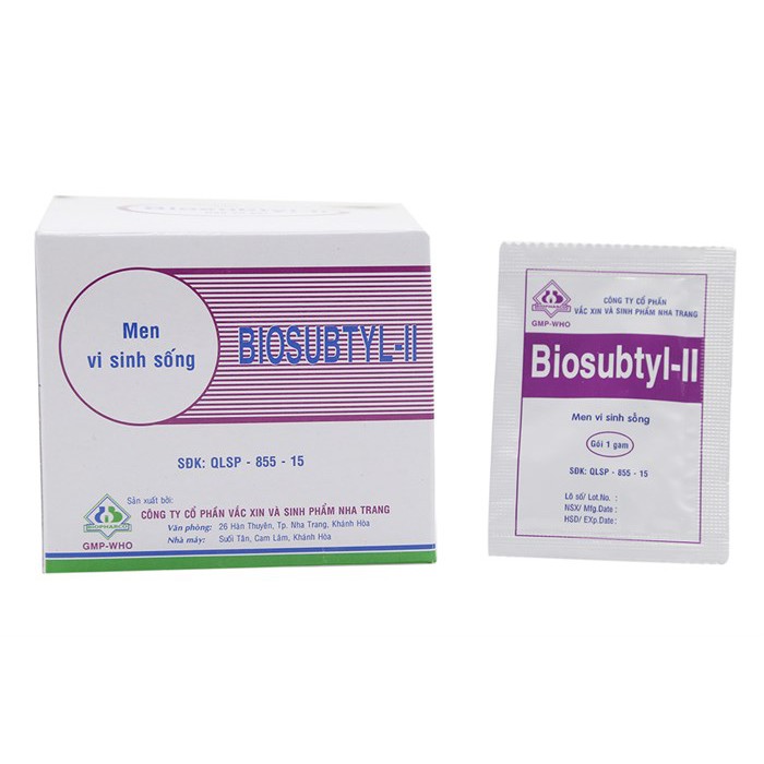 Men vi sinh sống Biosubtyl-II Hộp 25 gói - Bổ sung lợi khuẩn đường ruột, hổ trợ tiêu hóa tốt