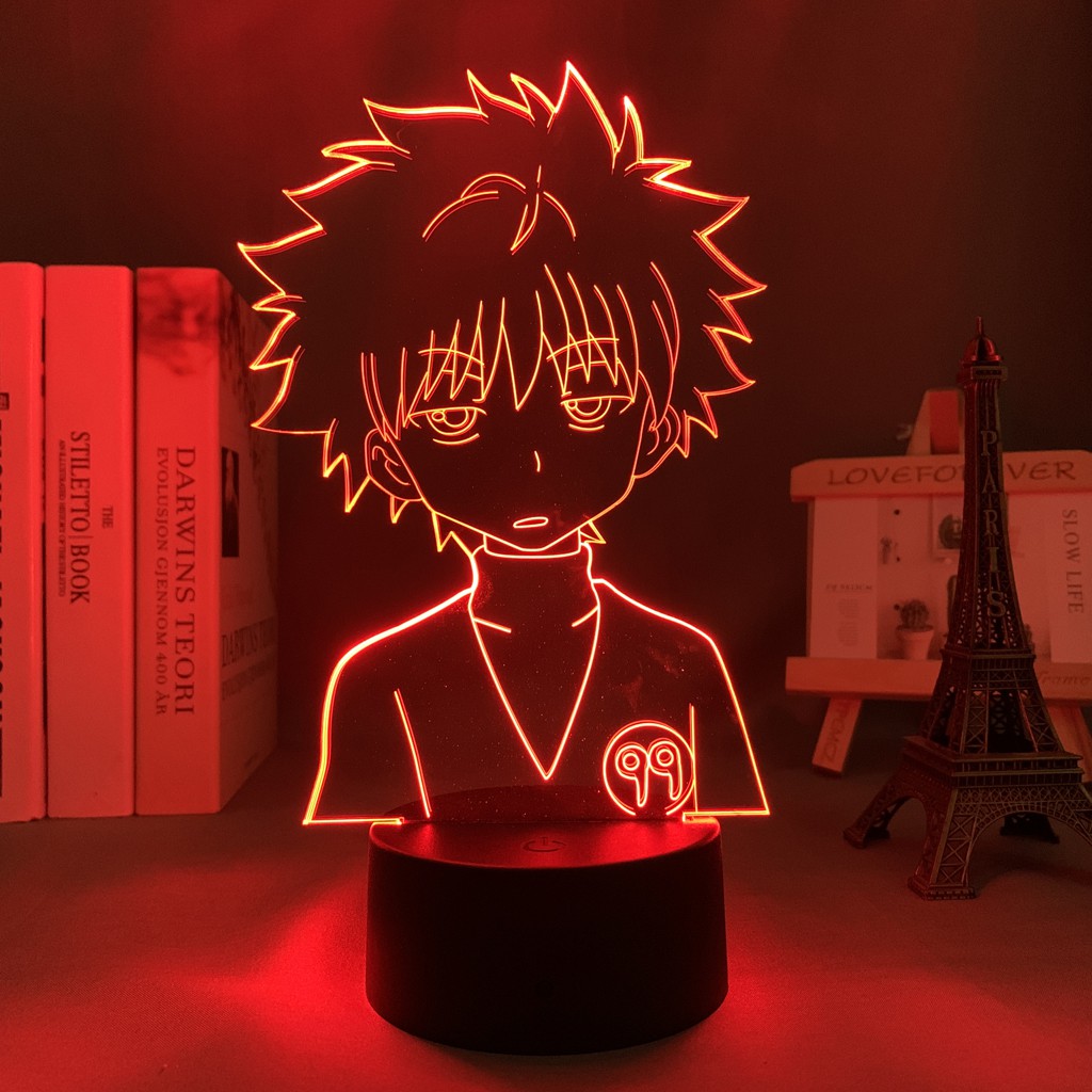 Đèn Led 3D Anime Hunter X Hunter Killua 3d Led Đèn Trang Trí Phòng Ngủ