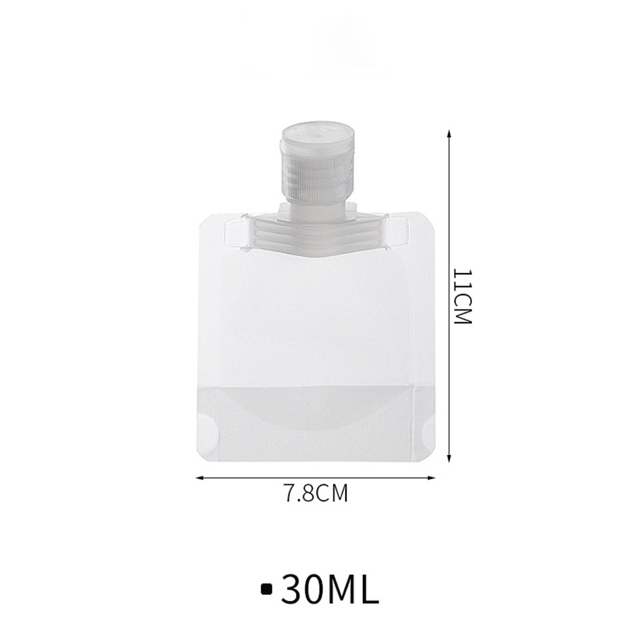 Túi chiết mỹ phẩm 100ml 50ml 30ml Túi Chiết Dầu Gội, Dầu Xả, Sữa Tắm Có Thể Tái Sử Dụng, Tiện Ích Khi Đi Du Lịch P0390