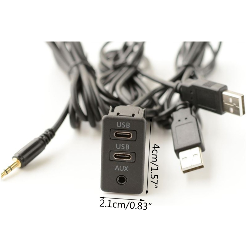 Dây Cáp Nối Dài Bảng Điều Khiển Nguồn Xe Hơi / Tàu Thuyền Giao Diện Aux Loại C