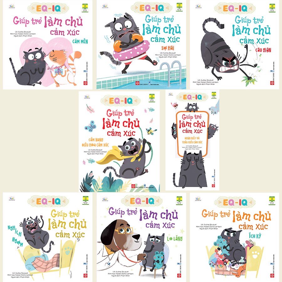 Sách Combo 8 cuốn EQIQ giúp trẻ làm chủ cảm xúc