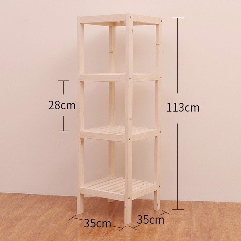 Kệ gỗ để đồ 4 tầng đa năng tự lắp ráp Tâm House KT06