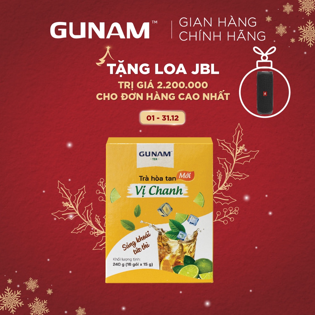 Trà chanh GUNAM (hộp 16 gói x 15g)