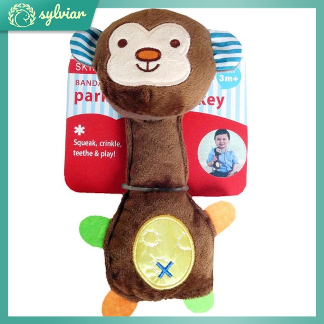 Đồ Chơi Lục Lạc Hình Động Vật Hoạt Hình Nhồi Bông Mềm Mại Cho Bé