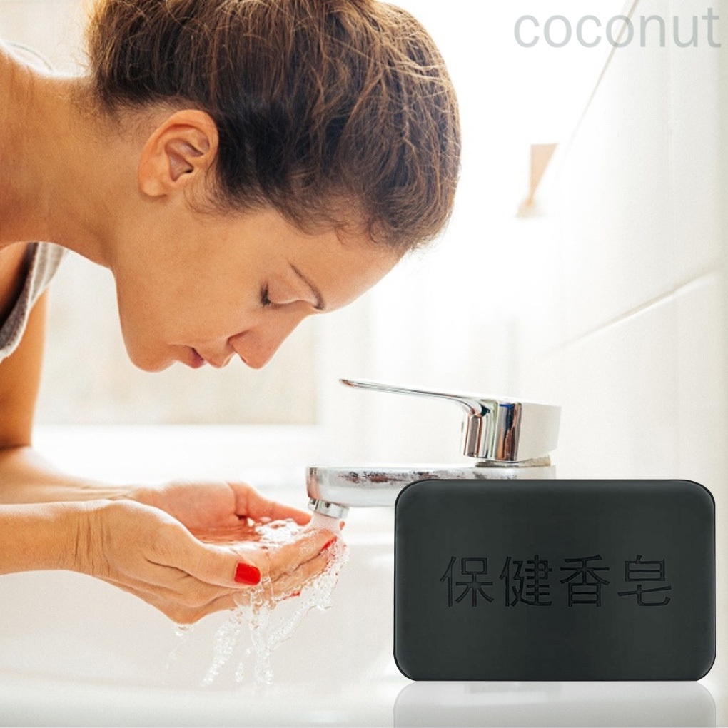 Xà phòng đá tourmaline hoạt tính màu đen dành cho rửa tay tắm rửa toàn thân