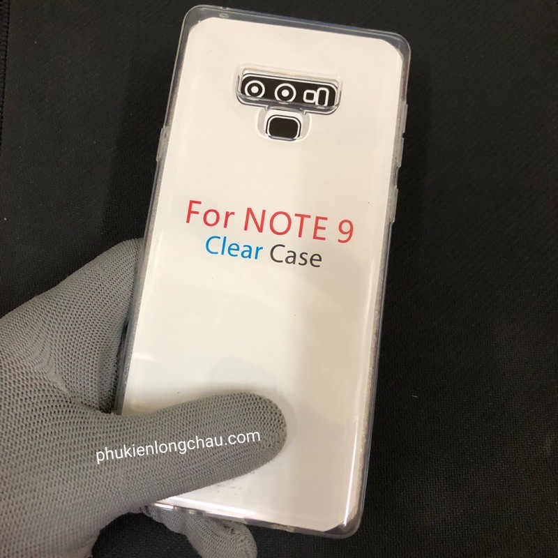 Ốp Lưng Samsung Note 9 Dẻo Trong Lâu Ố Vàng
